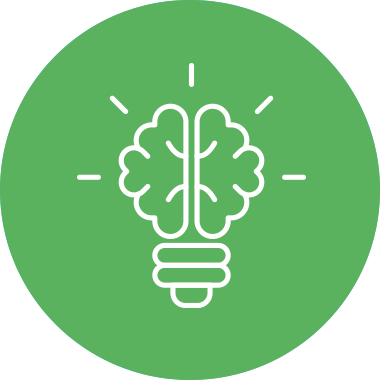 2 brain bulb icon