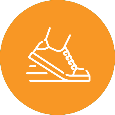 3 running shoe icon